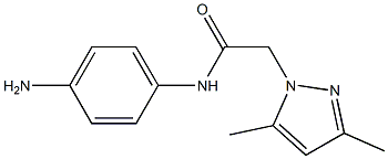 N-(4-aminophenyl)-2-(3,5-dimethyl-1H-pyrazol-1-yl)acetamide 结构式