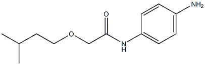 N-(4-aminophenyl)-2-(3-methylbutoxy)acetamide 结构式