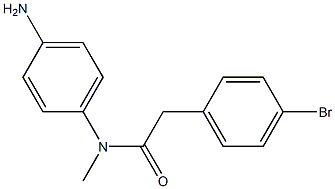 N-(4-aminophenyl)-2-(4-bromophenyl)-N-methylacetamide 结构式