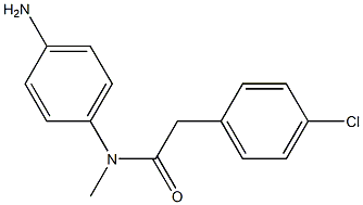 N-(4-aminophenyl)-2-(4-chlorophenyl)-N-methylacetamide 结构式