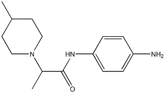 N-(4-aminophenyl)-2-(4-methylpiperidin-1-yl)propanamide 结构式