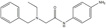 N-(4-aminophenyl)-2-[benzyl(ethyl)amino]acetamide 结构式