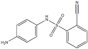 N-(4-aminophenyl)-2-cyanobenzene-1-sulfonamide 结构式