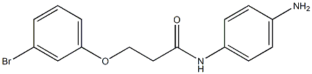 N-(4-aminophenyl)-3-(3-bromophenoxy)propanamide 结构式