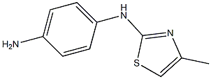 N-(4-aminophenyl)-N-(4-methyl-1,3-thiazol-2-yl)amine 结构式