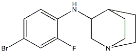 N-(4-bromo-2-fluorophenyl)-1-azabicyclo[2.2.2]octan-3-amine 结构式