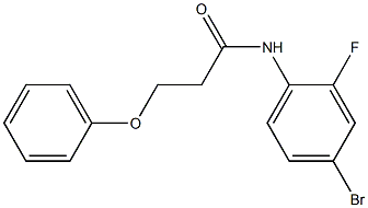 N-(4-bromo-2-fluorophenyl)-3-phenoxypropanamide 结构式