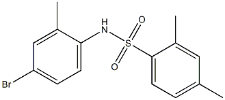 N-(4-bromo-2-methylphenyl)-2,4-dimethylbenzene-1-sulfonamide 结构式