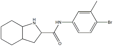 N-(4-bromo-3-methylphenyl)octahydro-1H-indole-2-carboxamide 结构式