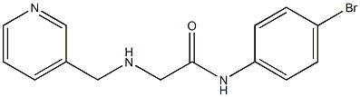 N-(4-bromophenyl)-2-[(pyridin-3-ylmethyl)amino]acetamide 结构式