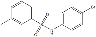 N-(4-bromophenyl)-3-methylbenzenesulfonamide 结构式