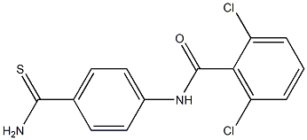 N-(4-carbamothioylphenyl)-2,6-dichlorobenzamide 结构式