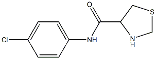 N-(4-chlorophenyl)-1,3-thiazolidine-4-carboxamide 结构式