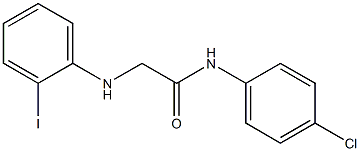 N-(4-chlorophenyl)-2-[(2-iodophenyl)amino]acetamide 结构式