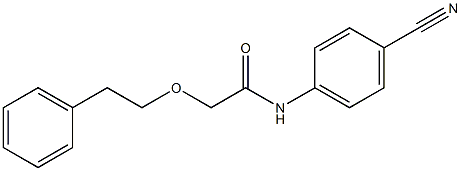 N-(4-cyanophenyl)-2-(2-phenylethoxy)acetamide 结构式