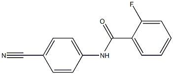 N-(4-cyanophenyl)-2-fluorobenzamide 结构式