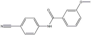 N-(4-cyanophenyl)-3-methoxybenzamide 结构式