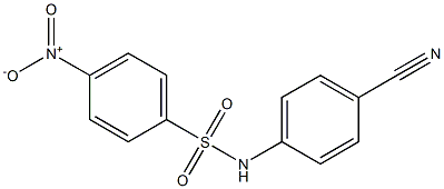 N-(4-cyanophenyl)-4-nitrobenzene-1-sulfonamide 结构式