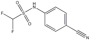 N-(4-cyanophenyl)difluoromethanesulfonamide 结构式