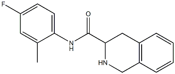 N-(4-fluoro-2-methylphenyl)-1,2,3,4-tetrahydroisoquinoline-3-carboxamide 结构式