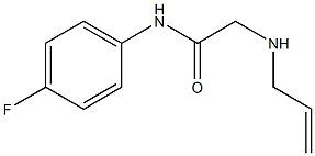 N-(4-fluorophenyl)-2-(prop-2-en-1-ylamino)acetamide 结构式