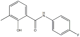 N-(4-fluorophenyl)-2-hydroxy-3-methylbenzamide 结构式