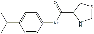N-(4-isopropylphenyl)-1,3-thiazolidine-4-carboxamide 结构式