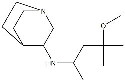 N-(4-methoxy-4-methylpentan-2-yl)-1-azabicyclo[2.2.2]octan-3-amine 结构式