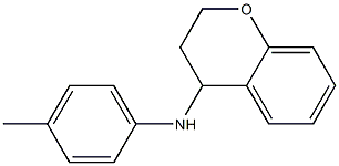 N-(4-methylphenyl)-3,4-dihydro-2H-1-benzopyran-4-amine 结构式