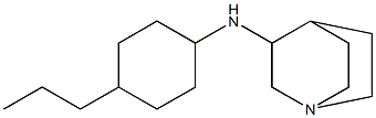 N-(4-propylcyclohexyl)-1-azabicyclo[2.2.2]octan-3-amine 结构式