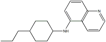 N-(4-propylcyclohexyl)quinolin-5-amine 结构式