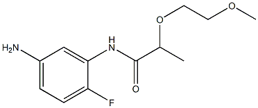 N-(5-amino-2-fluorophenyl)-2-(2-methoxyethoxy)propanamide 结构式