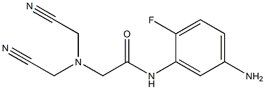 N-(5-amino-2-fluorophenyl)-2-[bis(cyanomethyl)amino]acetamide 结构式
