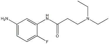N-(5-amino-2-fluorophenyl)-3-(diethylamino)propanamide 结构式
