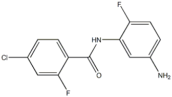 N-(5-amino-2-fluorophenyl)-4-chloro-2-fluorobenzamide 结构式