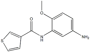 N-(5-amino-2-methoxyphenyl)thiophene-3-carboxamide 结构式