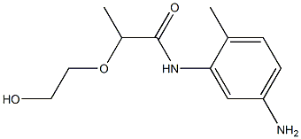 N-(5-amino-2-methylphenyl)-2-(2-hydroxyethoxy)propanamide 结构式