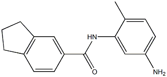 N-(5-amino-2-methylphenyl)-2,3-dihydro-1H-indene-5-carboxamide 结构式