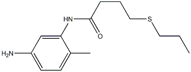 N-(5-amino-2-methylphenyl)-4-(propylsulfanyl)butanamide 结构式