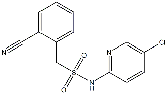 N-(5-chloropyridin-2-yl)-1-(2-cyanophenyl)methanesulfonamide 结构式