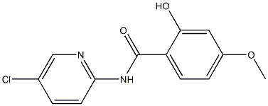 N-(5-chloropyridin-2-yl)-2-hydroxy-4-methoxybenzamide 结构式