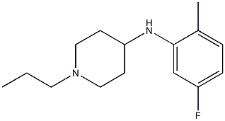 N-(5-fluoro-2-methylphenyl)-1-propylpiperidin-4-amine 结构式