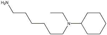 N-(6-aminohexyl)-N-ethylcyclohexanamine 结构式