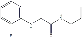 N-(butan-2-yl)-2-[(2-fluorophenyl)amino]acetamide 结构式