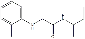 N-(butan-2-yl)-2-[(2-methylphenyl)amino]acetamide 结构式