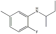 N-(butan-2-yl)-2-fluoro-5-methylaniline 结构式