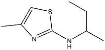 N-(butan-2-yl)-4-methyl-1,3-thiazol-2-amine 结构式