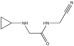 N-(cyanomethyl)-2-(cyclopropylamino)acetamide 结构式