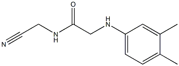 N-(cyanomethyl)-2-[(3,4-dimethylphenyl)amino]acetamide 结构式