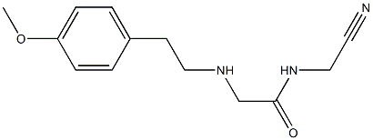 N-(cyanomethyl)-2-{[2-(4-methoxyphenyl)ethyl]amino}acetamide 结构式